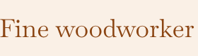 Logo Fine woodworker